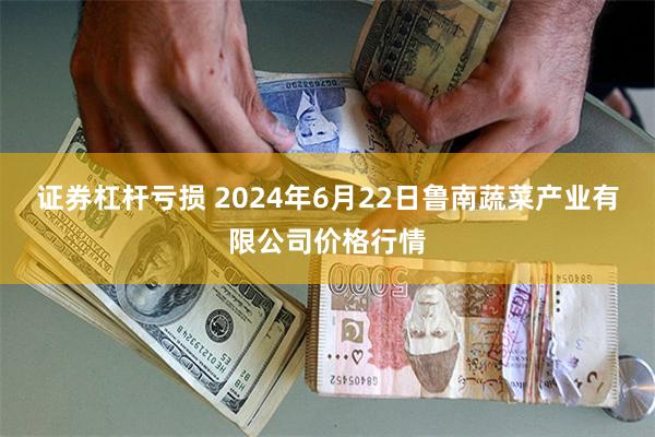 证券杠杆亏损 2024年6月22日鲁南蔬菜产业有限公司价格行情