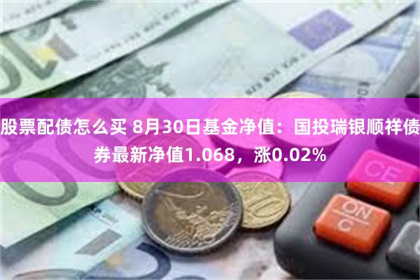 股票配债怎么买 8月30日基金净值：国投瑞银顺祥债券最新净值1.068，涨0.02%